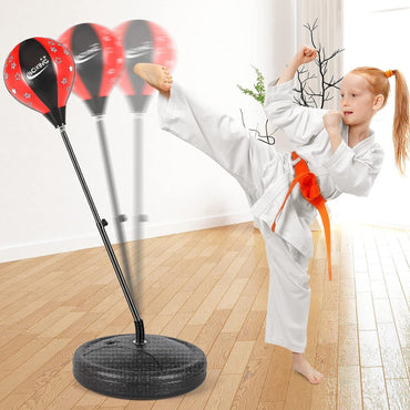 Punching and Kicking Ball With gloves & Stand For Kids